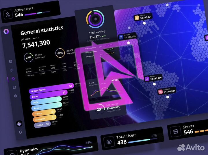 Разработка сложных сайтов, приложений, CRM, PWA