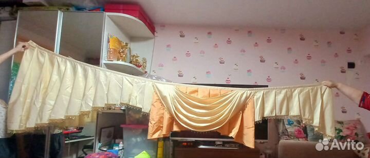 Штора с ламбрикеном