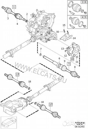Полуось (приводной вал)