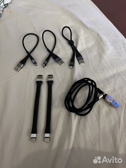 Кабели зарядка USB Type-C - Micro USB - Lighting
