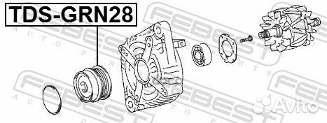 Шкив генератора (компл) lexus IS III 13/GS IV