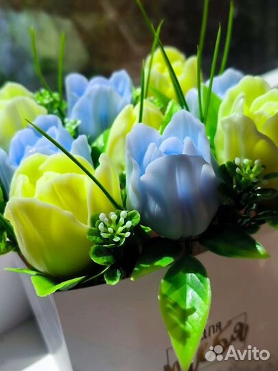 Букет из мыльных цветов