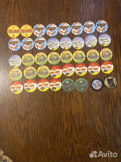 Фишки. Шрек, черепашки, тачки, том и джери