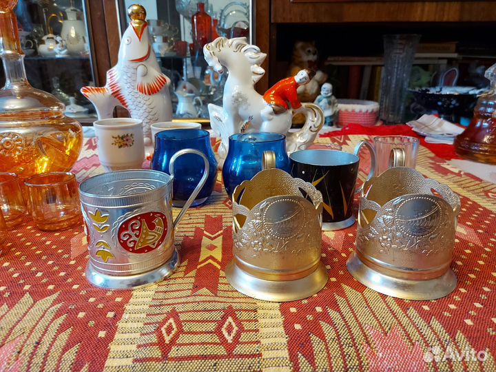 Посуда советская СССР подстаканники