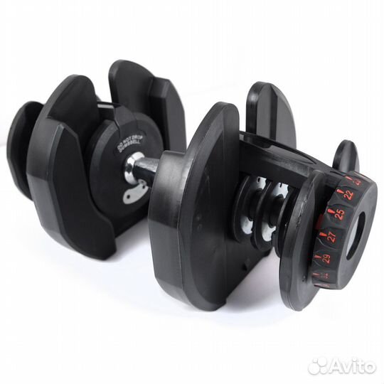 Гантель с регулировкой веса LiveUp LS2315 (5-40 кг