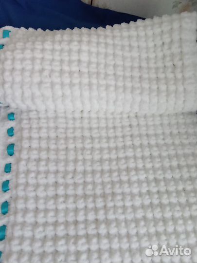 Новый плед одеяло детский белый