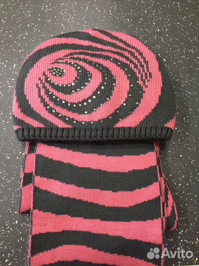 Шапка с шарфиком зима