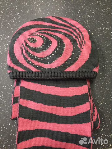 Шапка с шарфиком зима