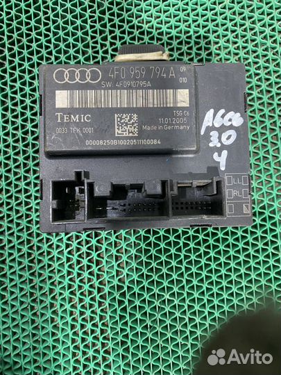 4F0959794A Блок комфорта двери задней Audi A6 C6