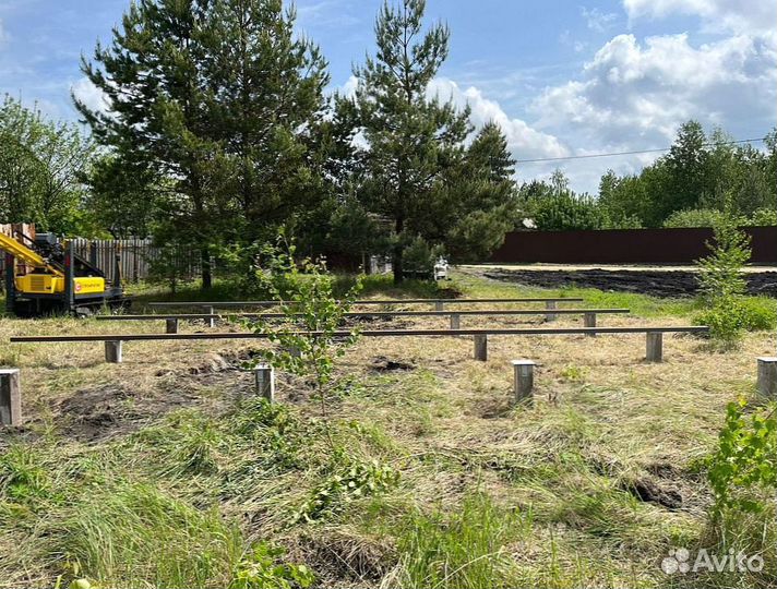 Фундамент на сваях / Сваи железобетонные забивные