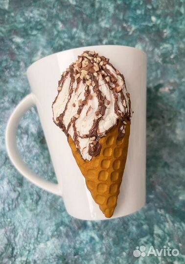 Кружка с декором “Мороженое»