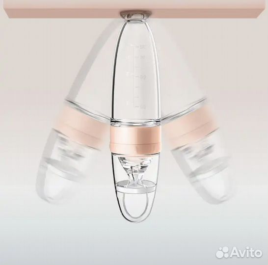 Силиконовая ложечка,бутылочка для детей.Белая