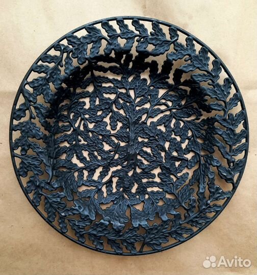 Тарелка ажурная дубовые листья. Куса