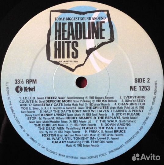 LP.Various - Headline Hits - 1983