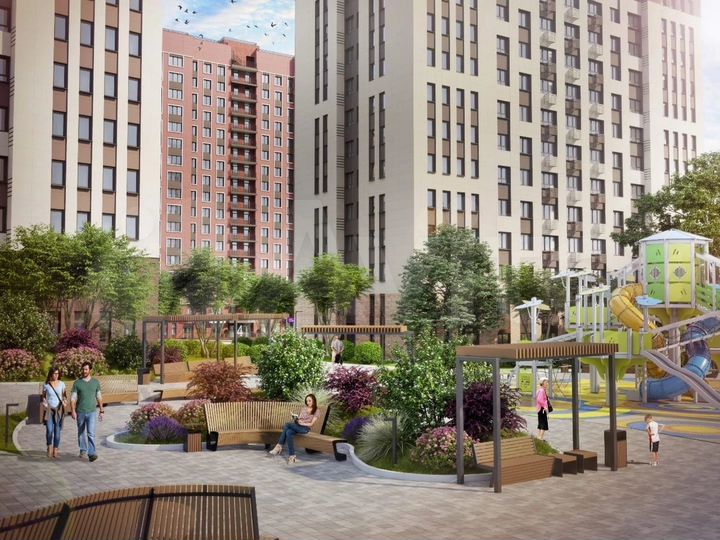 2-к. квартира, 59,6 м², 7/17 эт.