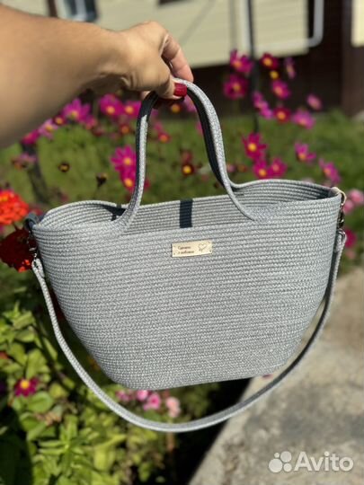 Сумка женская новая из хлопкового шнура