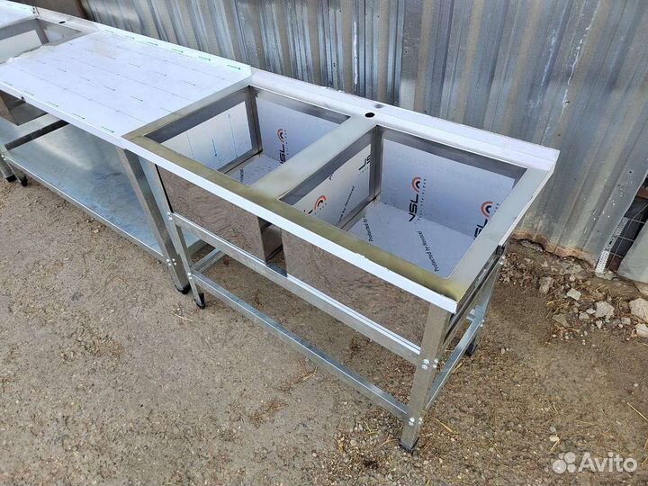 Ванны с рабочей поверхностью из нержавейки