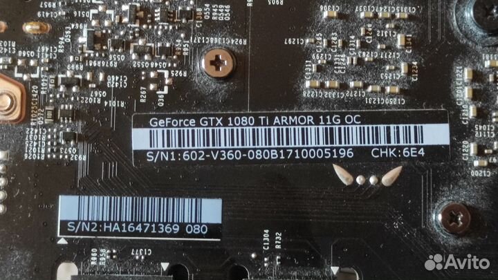 Видеокарта GeForce GTX 1080 Ti MSI armor 11G OC