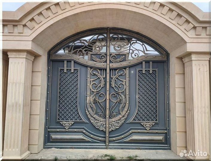 Кованые ворота под ключ