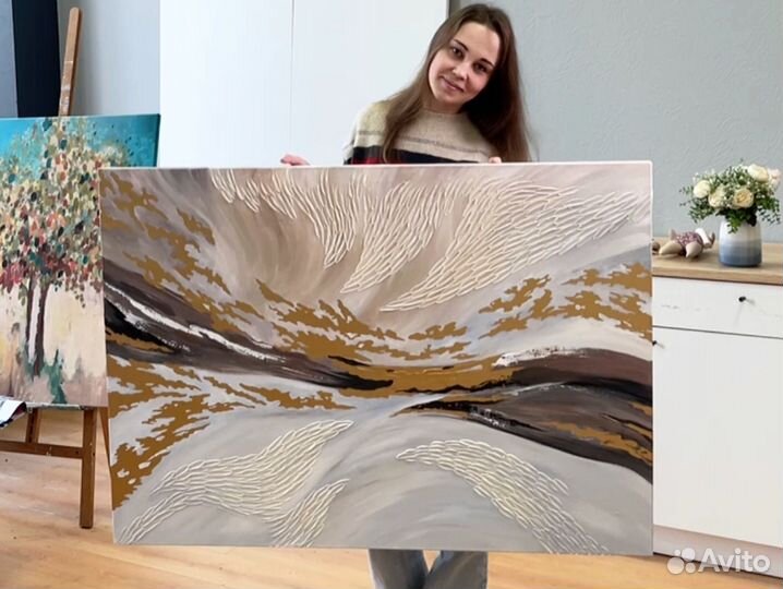 Интерьерный художник, большие картины на заказ