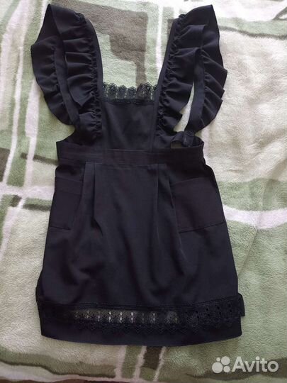 Школьный фартук черный