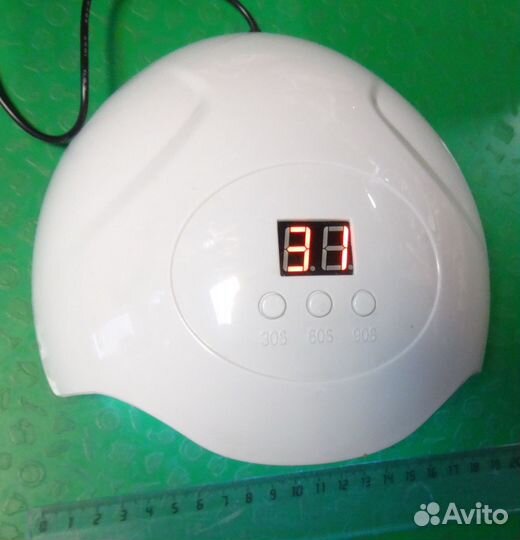 Лампа для Ногтей USB светодиод уф Таймер белая бу