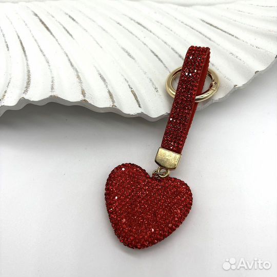 Брелок на сумку и рюкзак сердце
