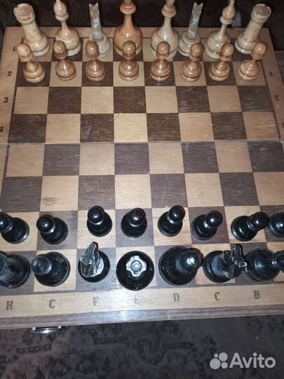 Шахматы советские, деревянные