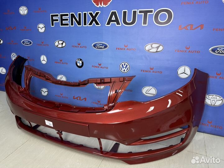 Бампер передний Kia Rio 3 с 15-17 г. цвет Красный