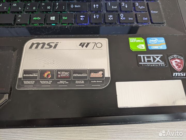 Игровой ноутбук msi 17.3