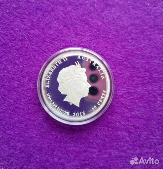 Монета Змея в цвете 2013, perth mint