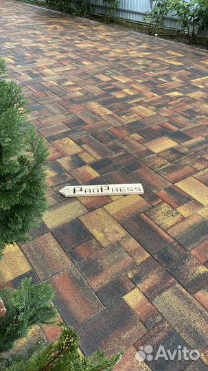 Тротуарная плитка брусчатка от завода