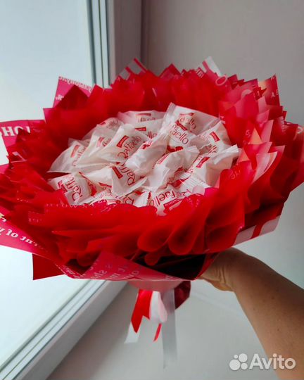 Съедобные букеты из конфет рафаэлло, сладкий букет