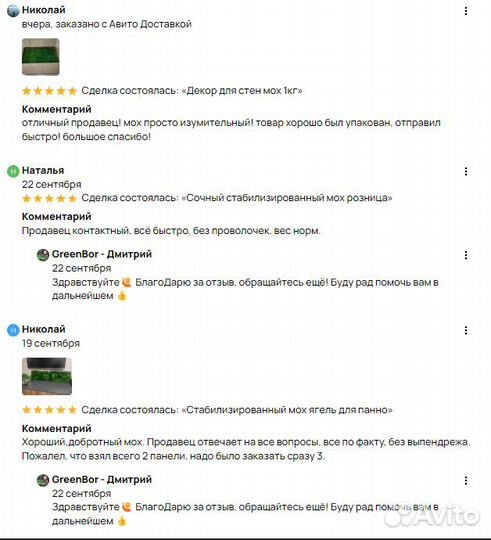 Вечно живой зеленый мох для декора помещений