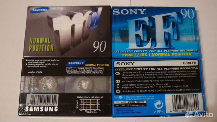 Аудиокассеты новые запечатанные