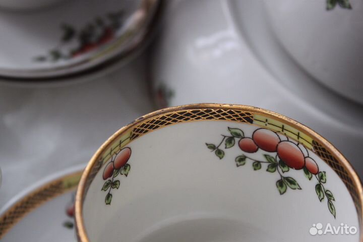Редкий Сервиз чайный СССР Дулево Ягоды 1953 г