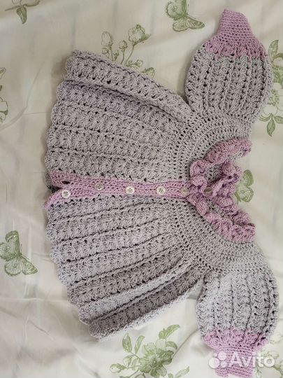 Кофта для девочки вязаная