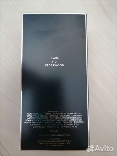 Парфюмированная вода Dolce & Gabbana