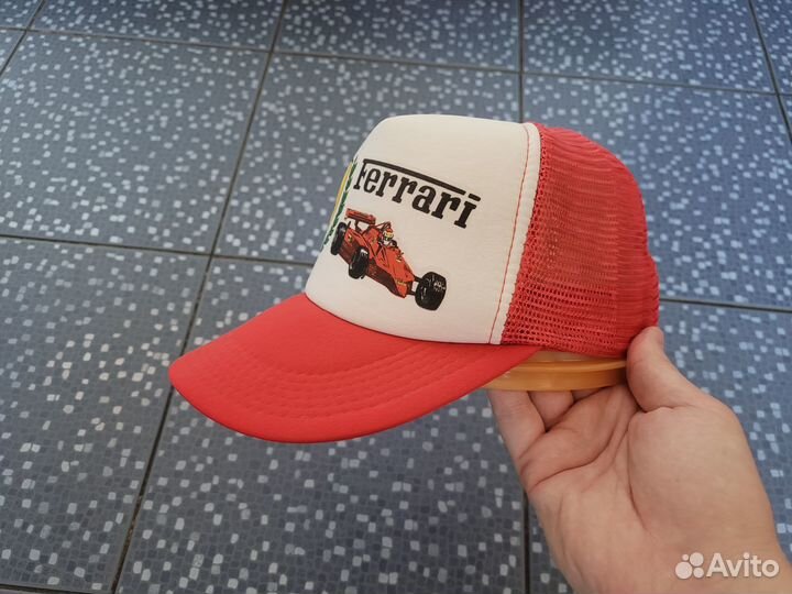 Винтажная кепка ferrari trucker hat 80s