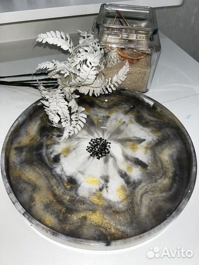 Поднос из эпоксидной смолы