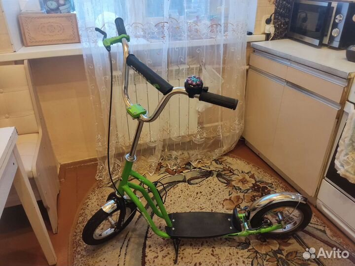 Самокат внедорожный Novatrack Stamp N1, зеленый