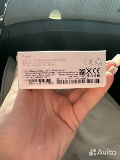 Оригинальный блок питания / зарядки iPhone 20w