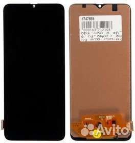 Дисплей для Samsung Galaxy A70 Черный - (amoled)