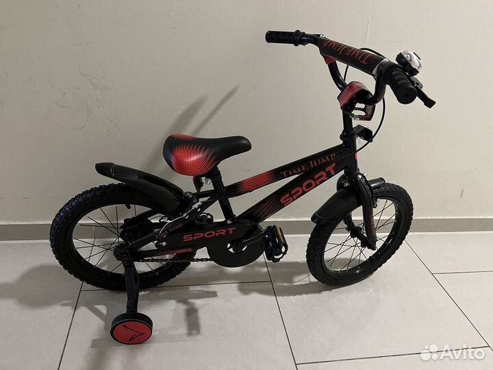 Велосипед 2-х колёсный TimeJump красно-черный 16