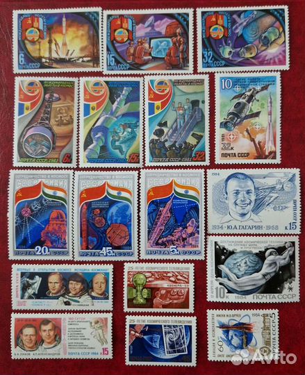 Почтовые марки ссср.космос. 1981-1984