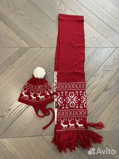 Комплект шапка, шарф