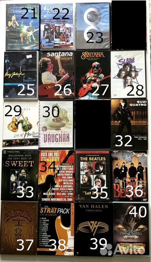 Музыкальные DVD диски (классика рока)