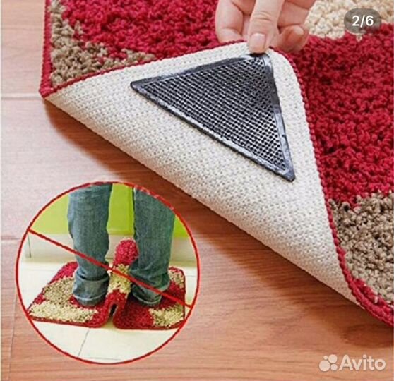 Силиконовые уголки для коврика для дома, ванной