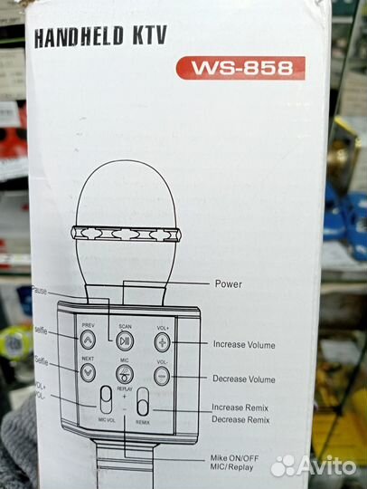 Bluetooth колонка-микрофон ws-858