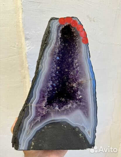 Жеода Друза аметиста пещера